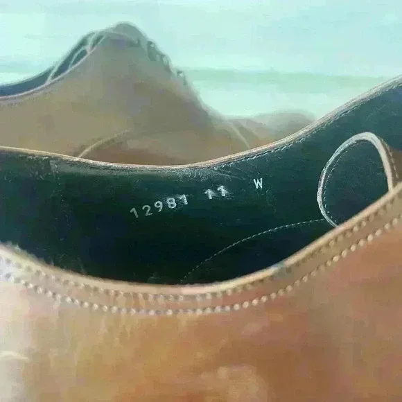 To Boot New York Mens 11 Luxury Leather Wingtip Oxford Shoes Made in Italy - Picture 5 of 9